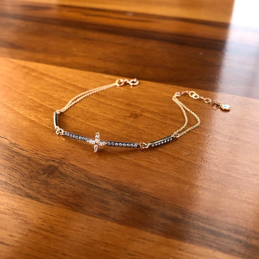 Dörtlü Markiz Parçalı Su Yolu Bileklik