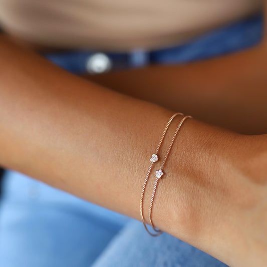 Taşlı Kalp Ve Yıldız Detaylı Gurmet Bileklik