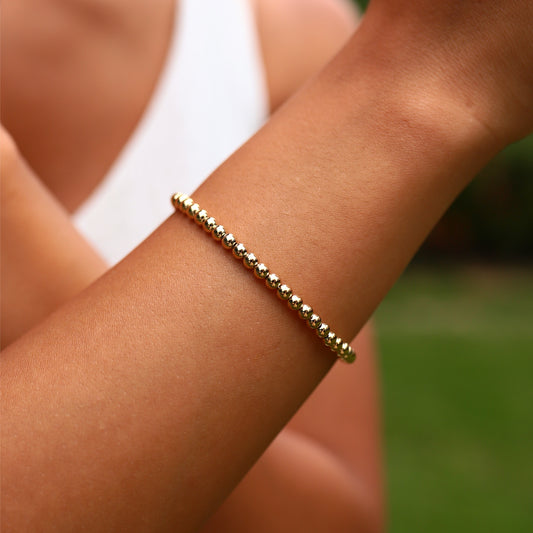 Lined Shiny Ball Bracelet