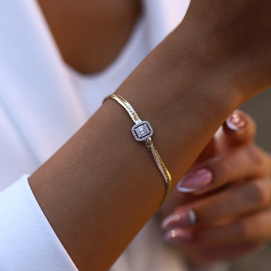 Bagetli İnce Snake Bileklik