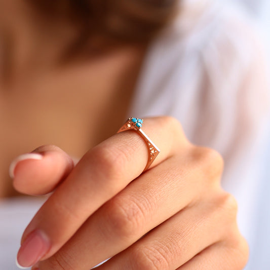 Turquoise Seed Ring