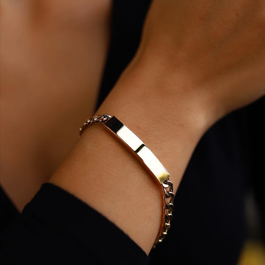 Thick Plate Bracelet