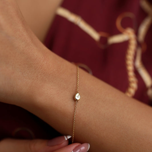 Single Stone Drop Bracelet