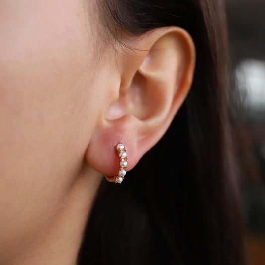 Sıralı İnci Küpe