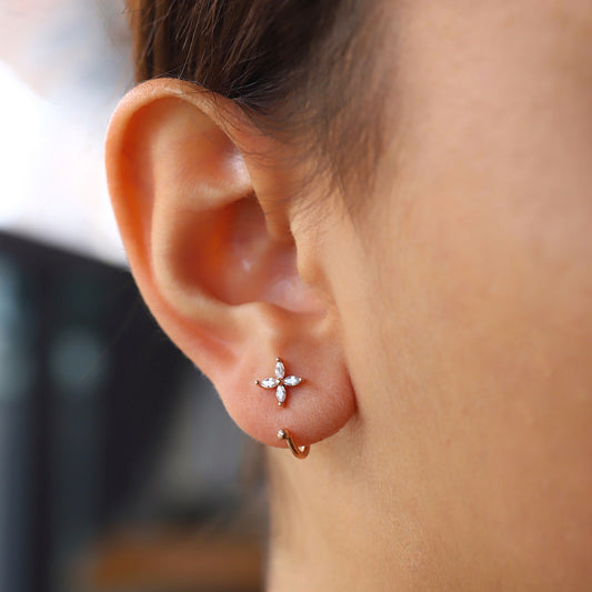 Dörtlü Markiz Gancio Küpeler