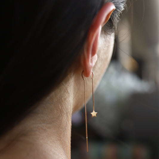 Sallantılı Yıldız Küpeler