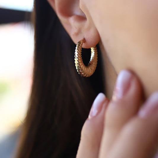 Deniz kabuğu küpeler