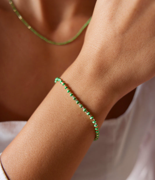 Green Cataphoresis Bracelet