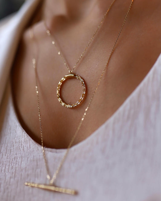 Stick And Circle Necklace