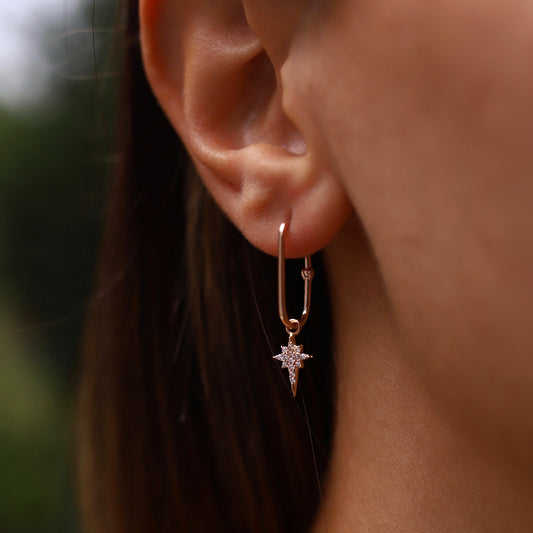 North Star Clip Earrings