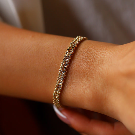 Two Rows Wrapped Dorica Bracelet