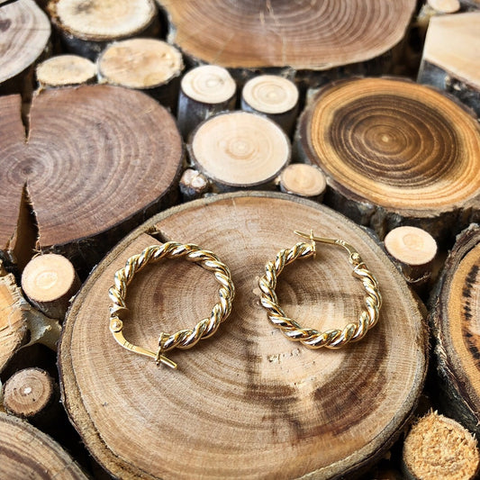 Twisted Hoop Earrings