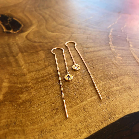 Double Dangle Polaris Star Earrings