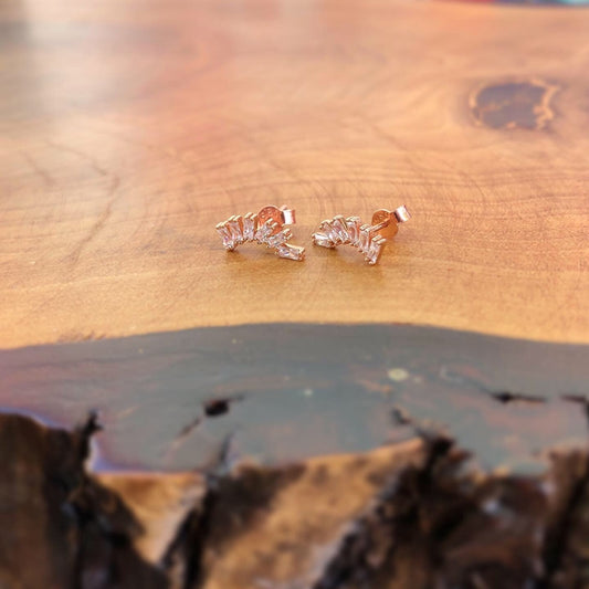 Row of Baguette Earrings