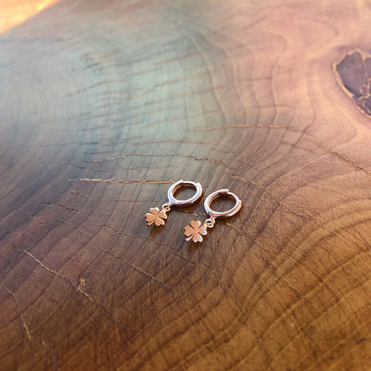 Hoop Clover Earrings