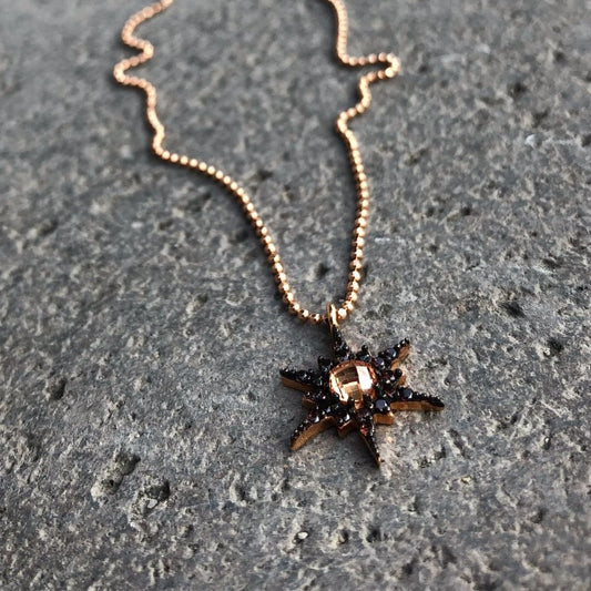 North Star Necklace with 50 Cm Golf Chain