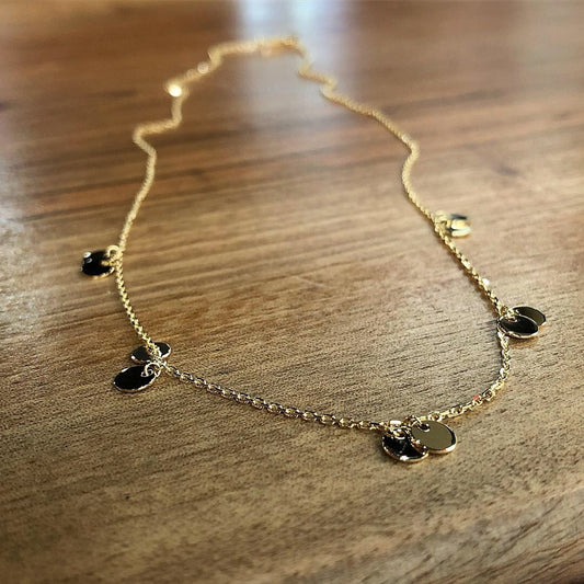 Gold Sequin Necklace