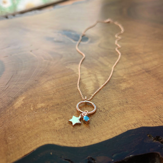 Star And Mini Turquoise Necklace