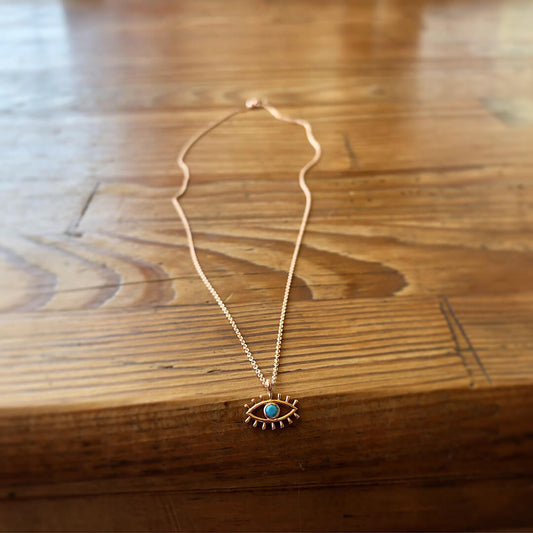 Turquoise Evil Eye Necklace