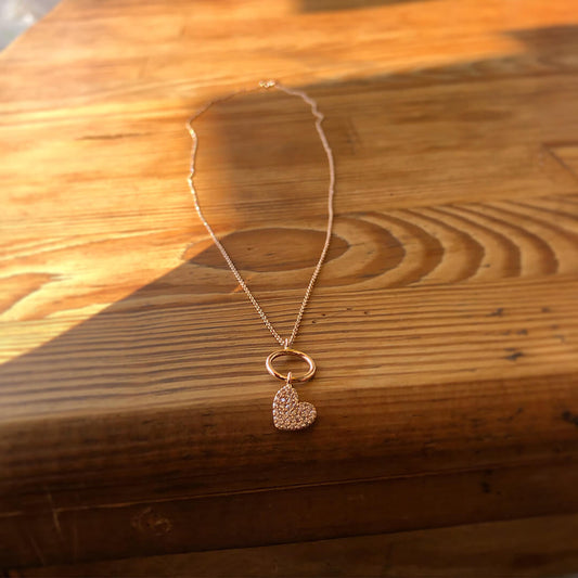 Ring Heart Necklace