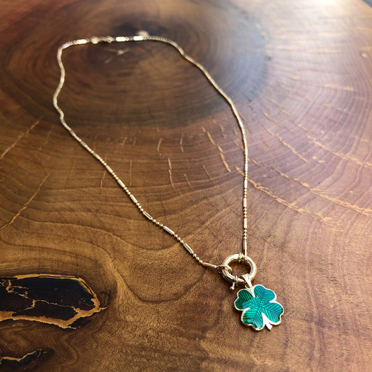 Stick Golf Chain Clover Necklace