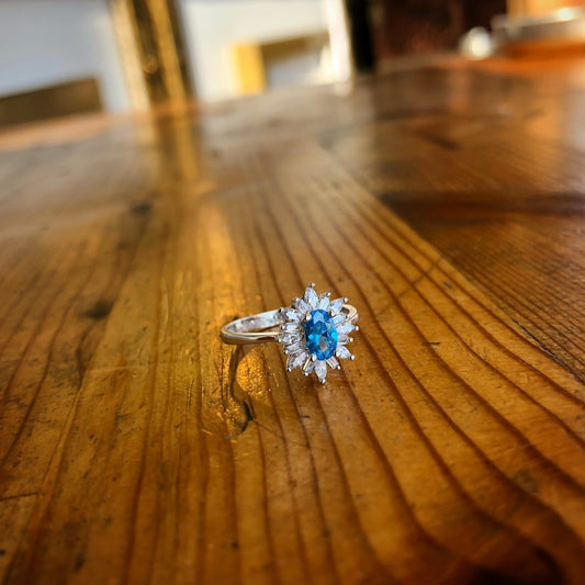 Aquamarine Design Ring