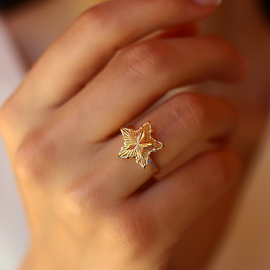 Nostalgic Wire Star Ring